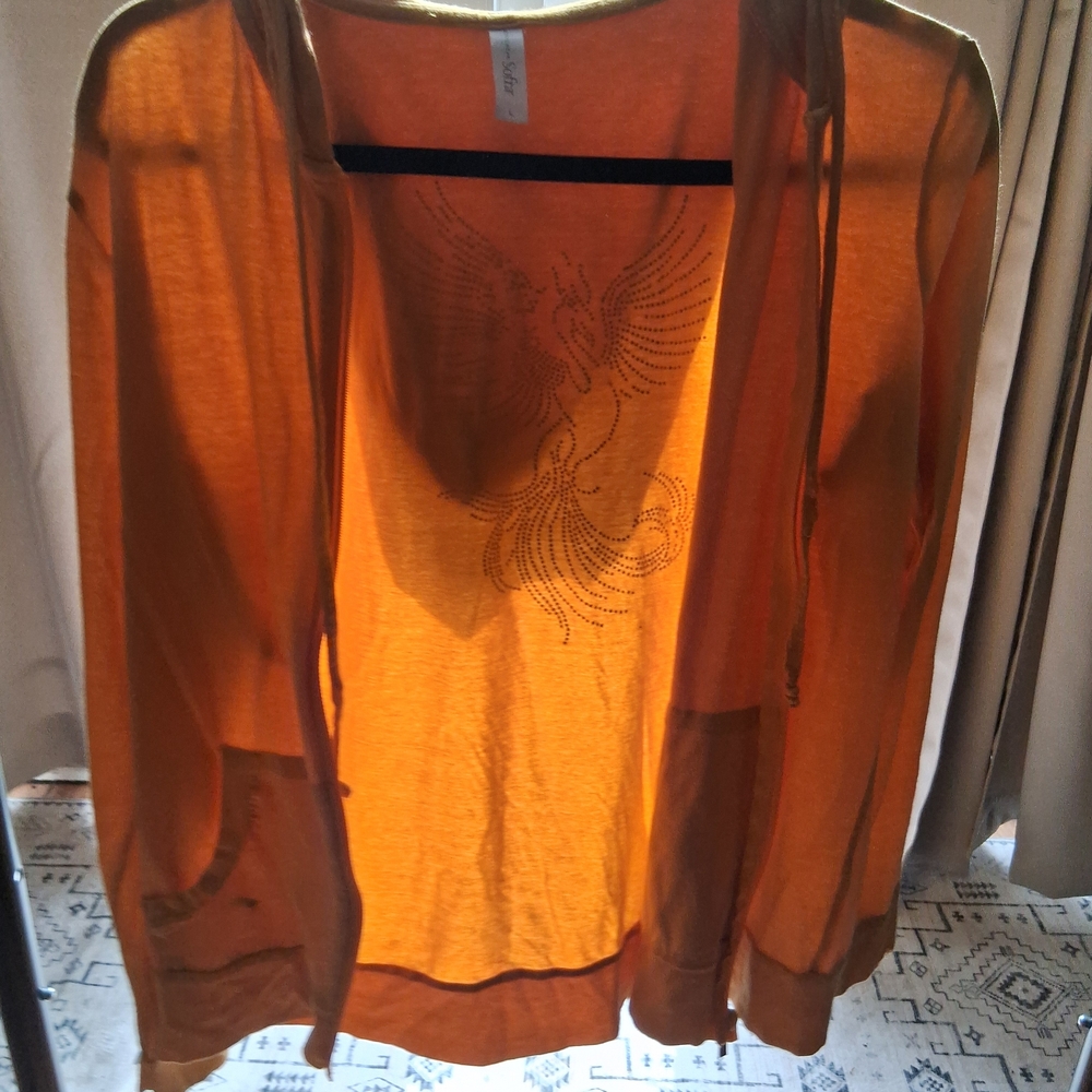 Sofra Orange Women's Cardigan